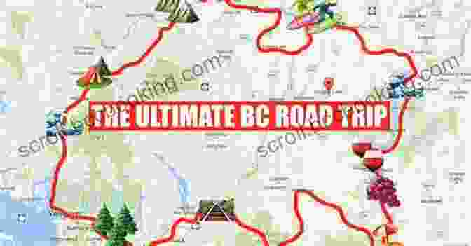 A Map Of British Columbia With Highlighted Road Trip Routes British Columbia By The Road: Car Culture And The Making Of A Modern Landscape