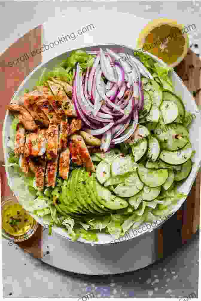 A Photo Of A Colorful Salad With Grilled Chicken, Avocado, And A Light Dressing. Mark Bittman S Quick And Easy Recipes From The New York Times: Featuring 350 Recipes From The Author Of HOW TO COOK EVERYTHING And THE BEST RECIPES IN THE WORLD: A Cookbook