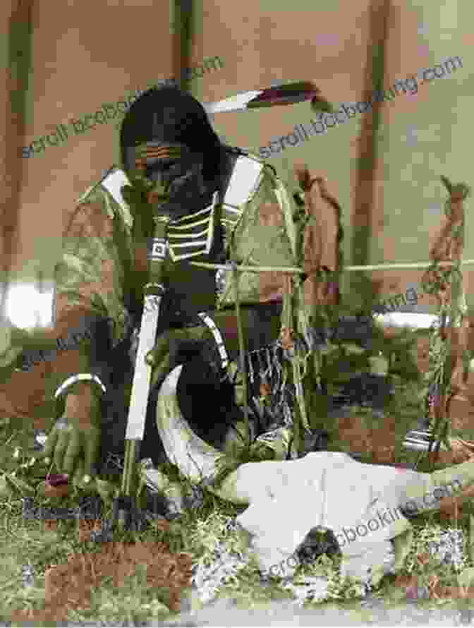 A Sioux Man Holding A Sacred Pipe Myths And Legends Of The Sioux
