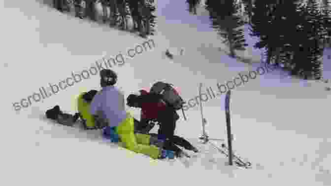 A Ski Patroller Rescues An Injured Skier From A Snow Covered Ravine. Ski Patrol In Colorado (Images Of Modern America)