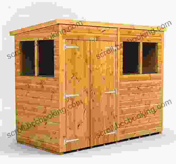 An Image Showing A Spacious Wooden Shed With A Double Door And A Window Practical Pole Building Construction: With Plans For Barns Cabins Outbuildings