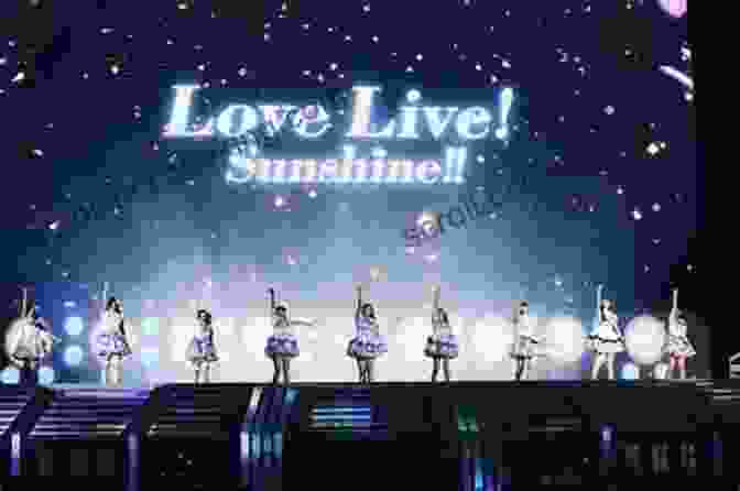Aqours Performing On Stage, Surrounded By A Sea Of Fans One Shining Moment: A Critical Analysis Of Love Live Sunshine