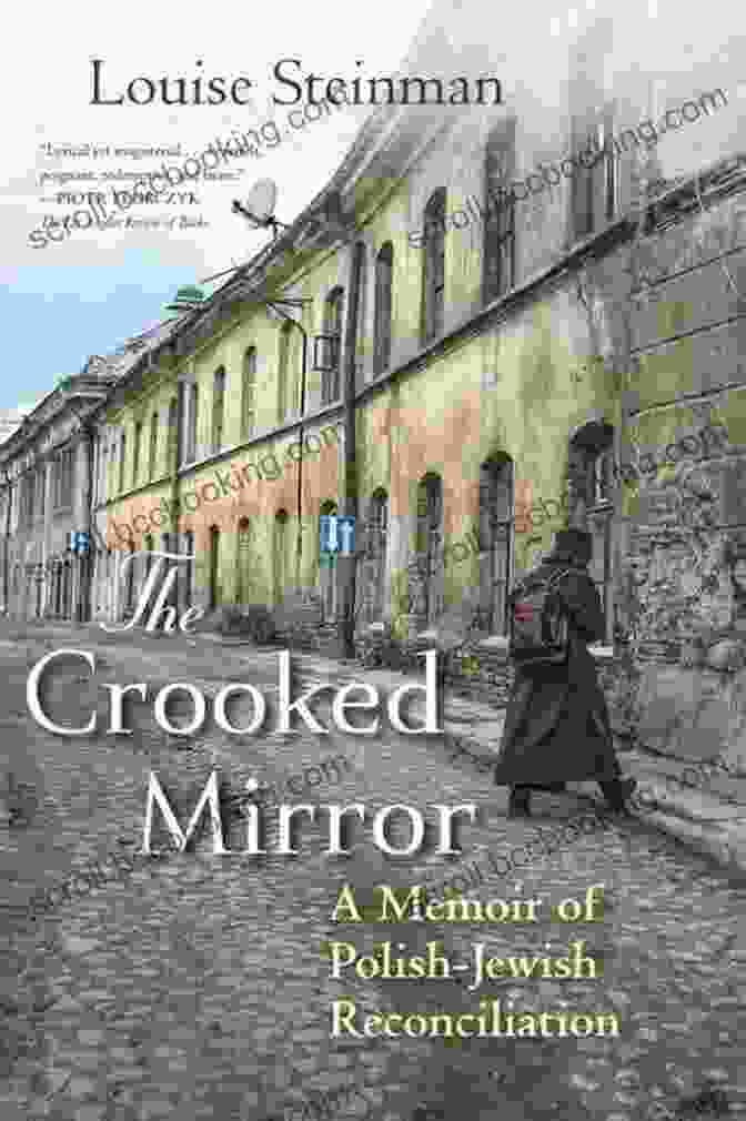 Book Cover Of 'Memoir Of Polish Jewish Reconciliation', Featuring An Intertwined Polish Flag And Star Of David On A Black Background The Crooked Mirror: A Memoir Of Polish Jewish Reconciliation