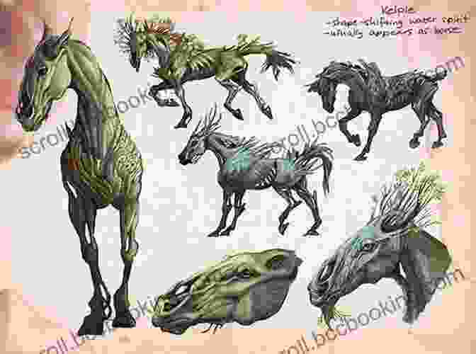 Fae Creatures Illustration: A Depiction Of Various Fae Creatures, Including A Nixie, A Brownie, And A Kelpie. The Wicked King (The Folk Of The Air 2)