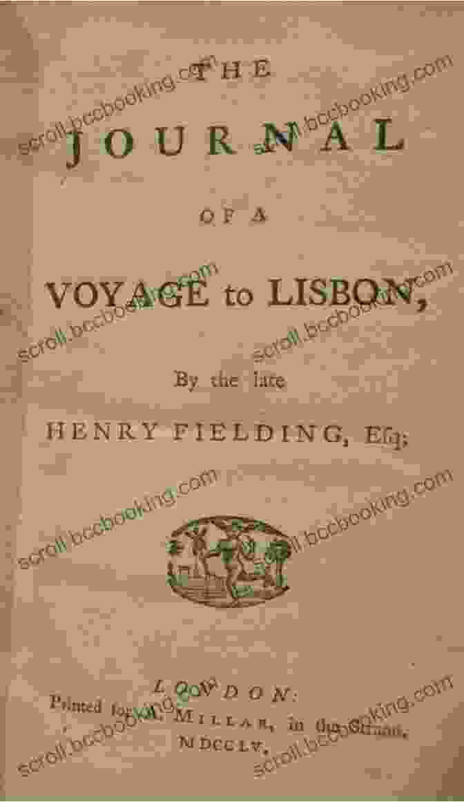 Handwritten Map Of Fielding's Voyage From London To Lisbon The Journal Of A Voyage To Lisbon
