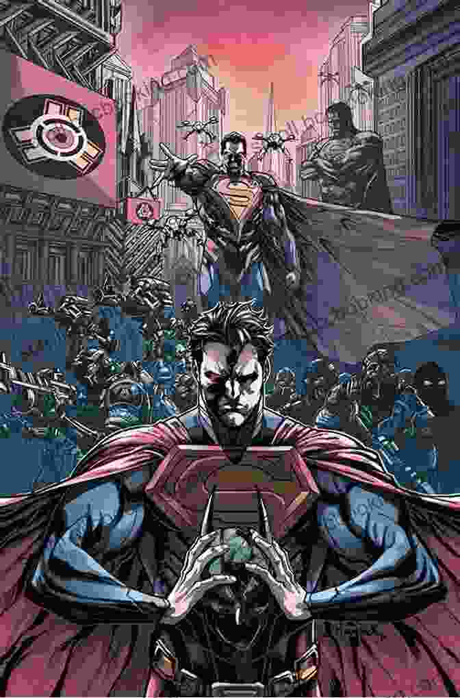 Injustice 2024 Vol. 1 Book Cover Featuring Superman In A Distorted And Menacing Pose, Surrounded By Symbols Of Power And Control Injustice 2 (2024) Vol 3 Tom Taylor