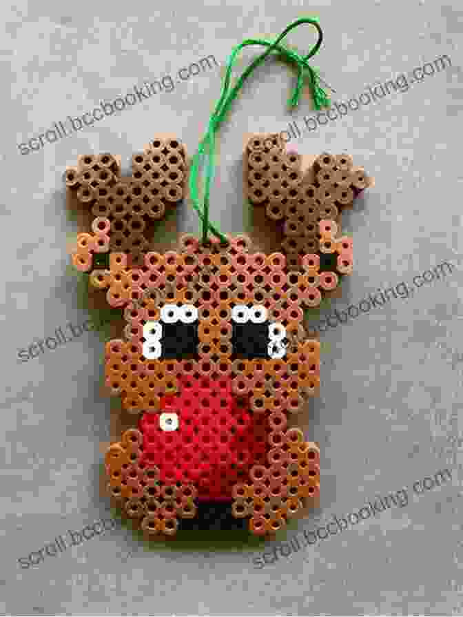 Majestic Beading Pattern For A Stunning Reindeer Design Brick Stitch Patterns Seed Bead Earrings Drops 24 Projects: Beading Patterns Flowers Roses Christmas Bird Reindeer Poppy Ladybugs Crocuses And More (Brick Stitch Earrings Patterns 6)