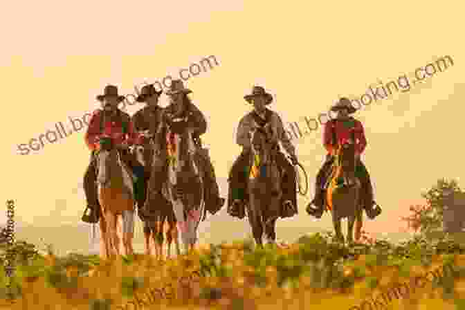Photo Of A Group Of Cowboys Riding Horses Across A Vast Western Landscape. Black Cowboys Of Rodeo: Unsung Heroes From Harlem To Hollywood And The American West