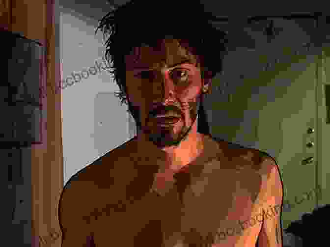 Scanner Darkly Movie Still: A Scene From The Film Adaptation, Featuring Keanu Reeves As Bob Arctor, His Eyes Glowing With A Menacing Green Hue. A Scanner Darkly Philip K Dick