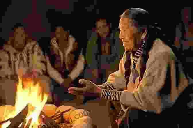 Sioux Elders Sharing Stories With Children Myths And Legends Of The Sioux