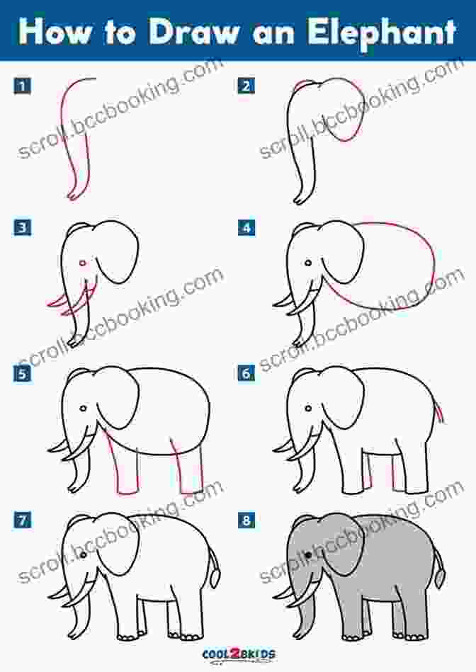 Step By Step Drawing Of An Elephant Learn To Draw Realistic Animals With Pen Marker: From An Armadillo To A Zebra 26 Animals To Discover Draw