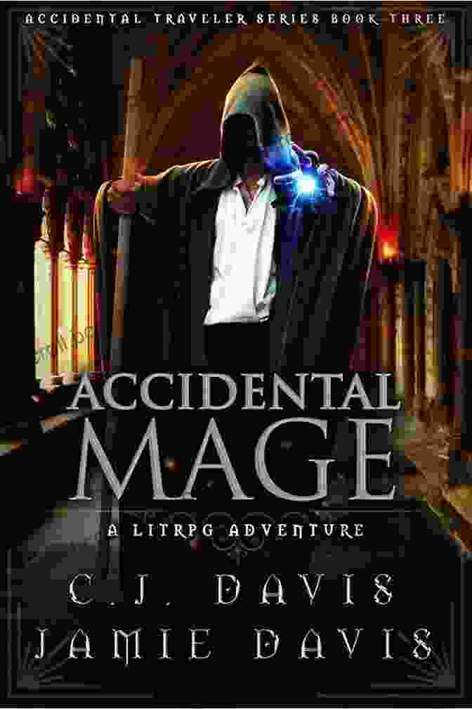 Three In The LitRPG Accidental Traveler Book Cover, Featuring Three Adventurers In A Vibrant Fantasy Realm Accidental Mage: Three In The LitRPG Accidental Traveler Adventure