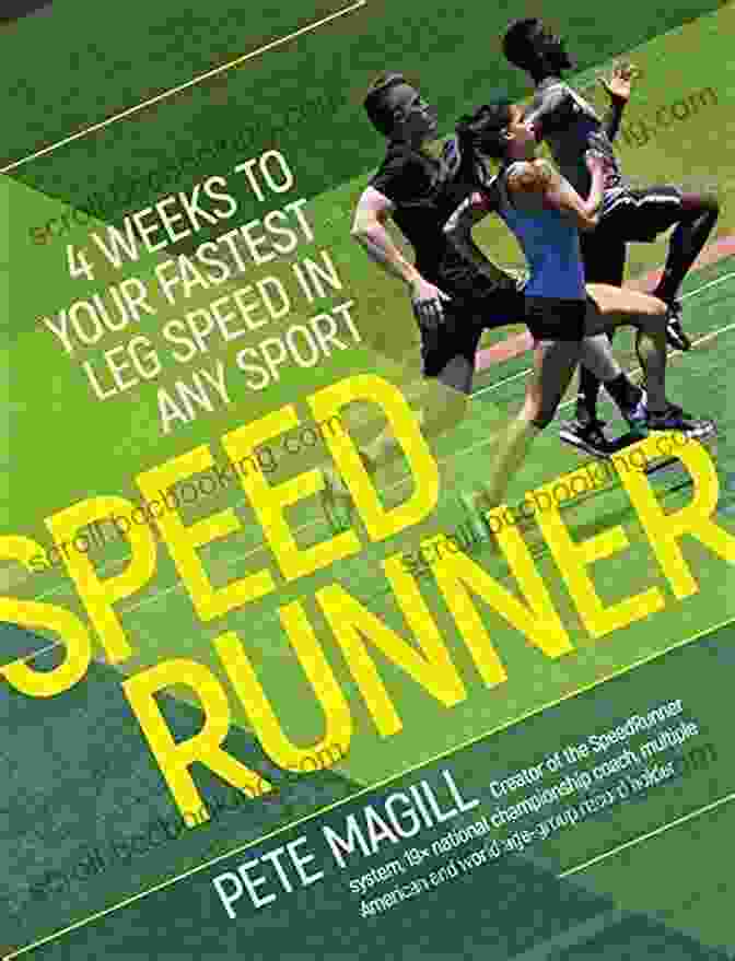 Weeks To Your Fastest Leg Speed In Any Sport Book Cover, A Man Running With Lightning Fast Speed SpeedRunner: 4 Weeks To Your Fastest Leg Speed In Any Sport